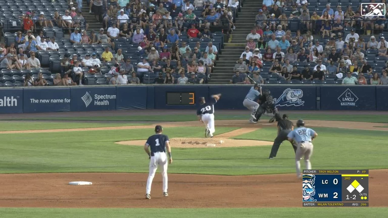 Troy Melton records his fifth and final K in the 3rd 08/03/2023