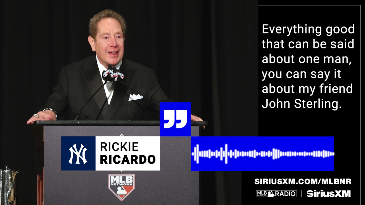 Rickie Ricardo discusses John Sterling passing away | 05/04/2026 | MLB.com