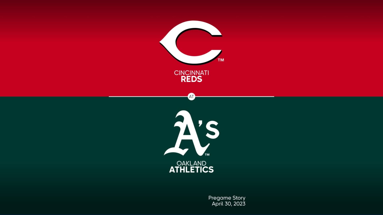 Cincinnati Reds vs. Oakland Athletics, April 30, 2023