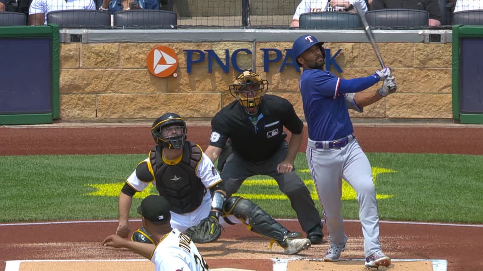 Marcus Semien mashes a solo home run to left field | 05/24/2023 | Texas ...