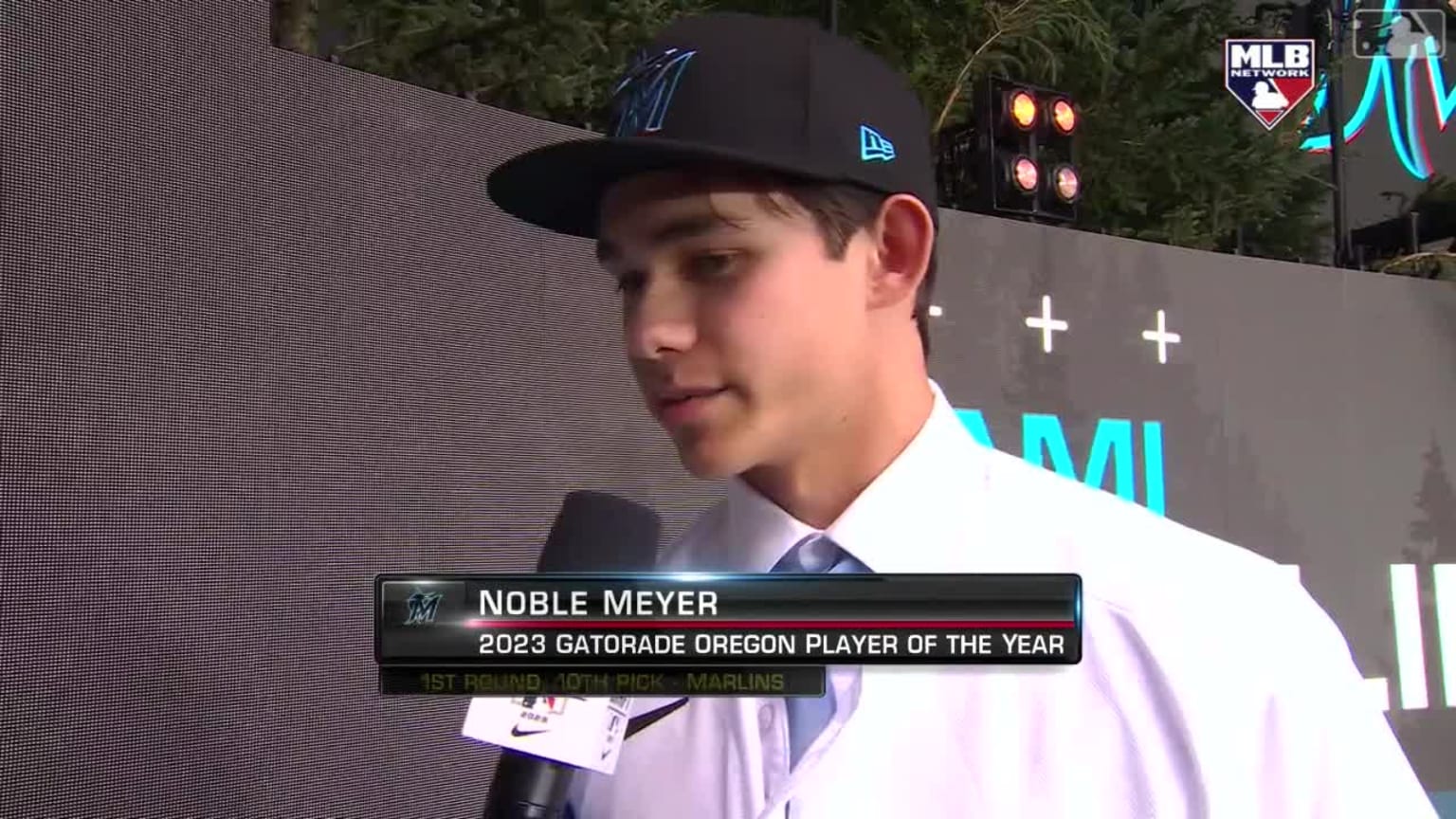 Draft 2023: Noble Meyer on being 10th overall pick | 07/10/2023 | Miami Marlins