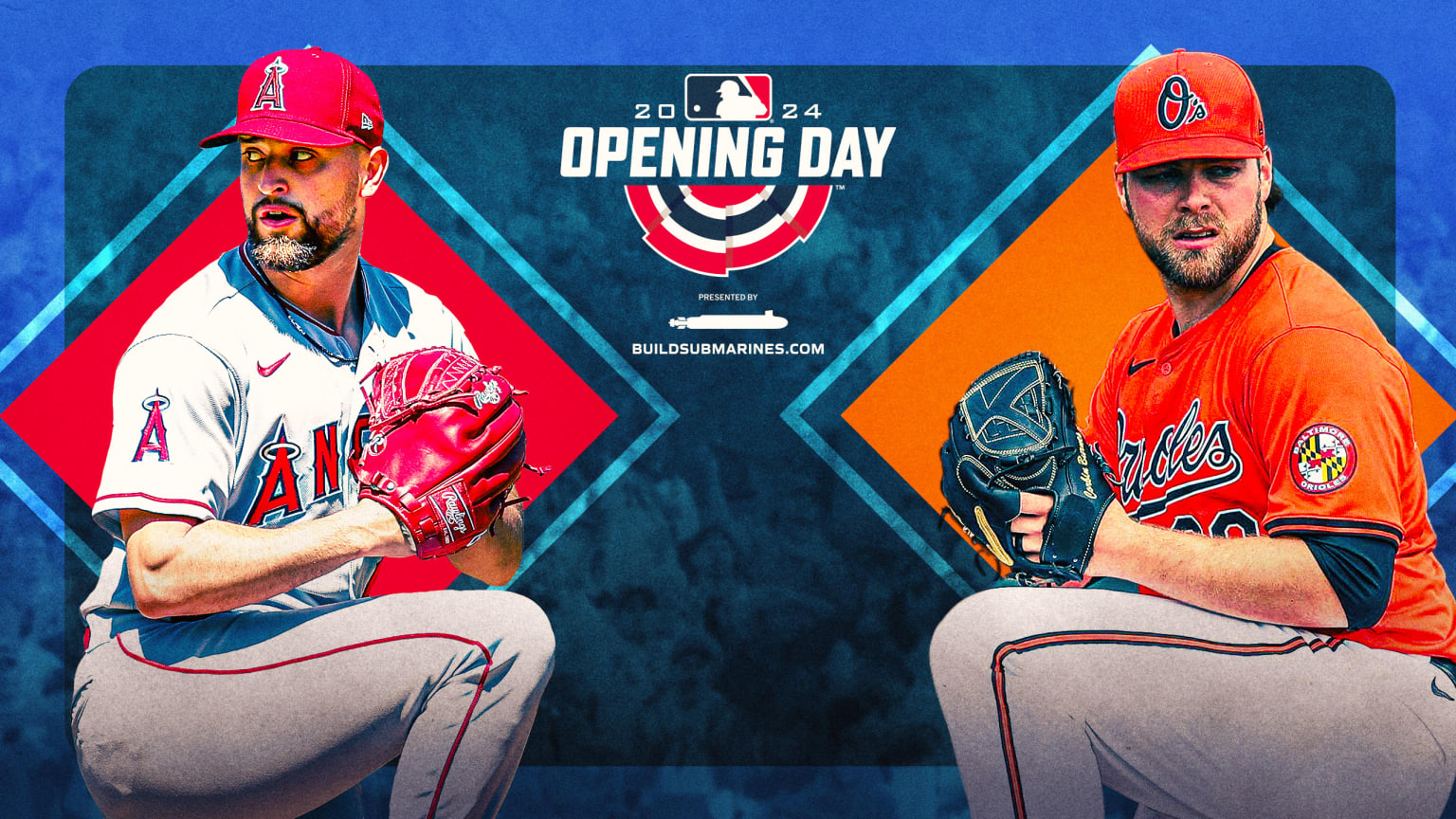 Opening Day Patrick Sandoval vs. Corbin Burnes 03/18/2024 Los