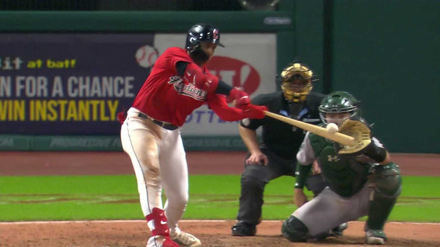 Bo Naylor's first MLB hit 06/21/2023 Cleveland Guardians