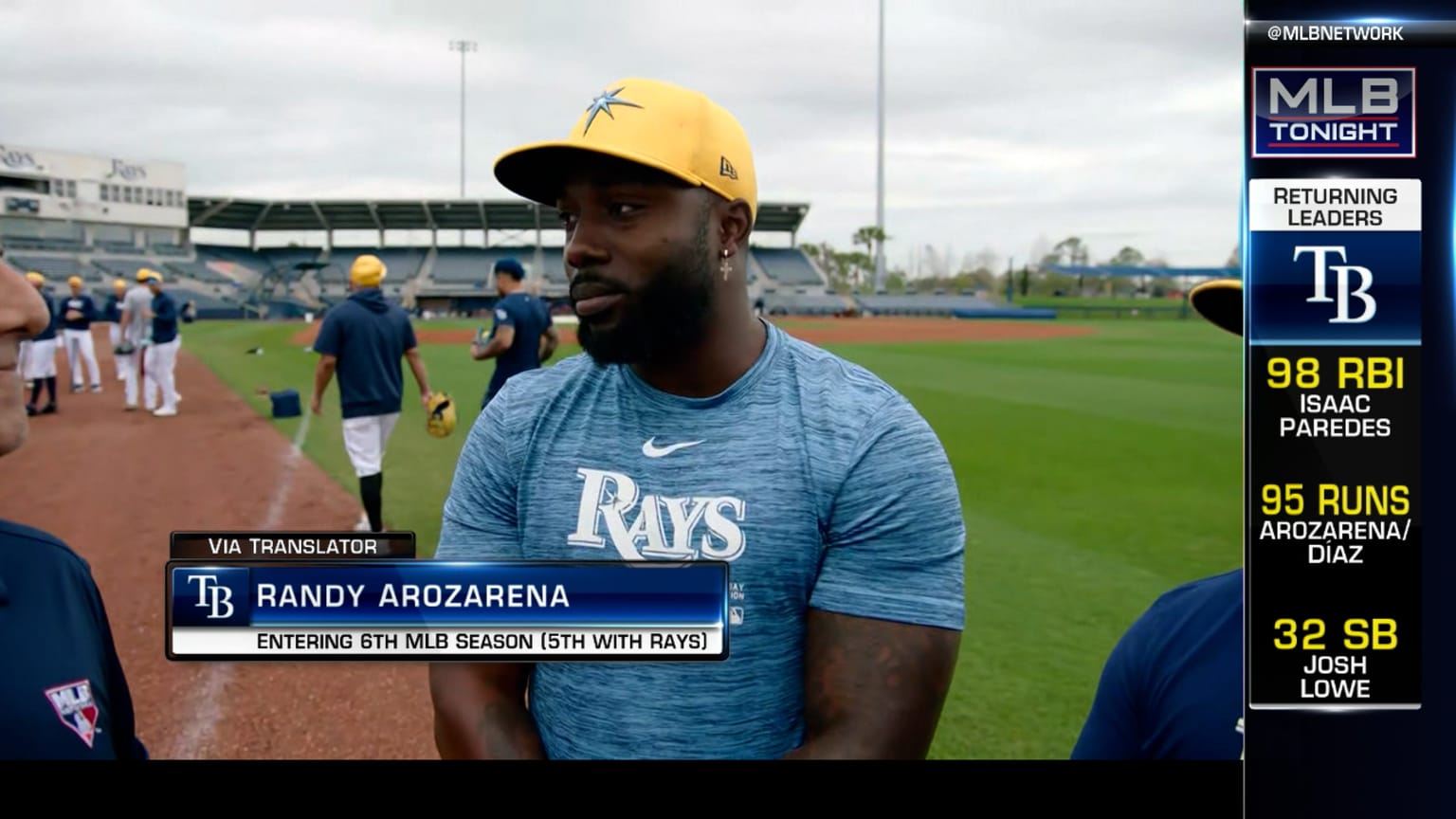 Randy Arozarena discusses his career with the Rays | 03/07/2024 | Tampa ...