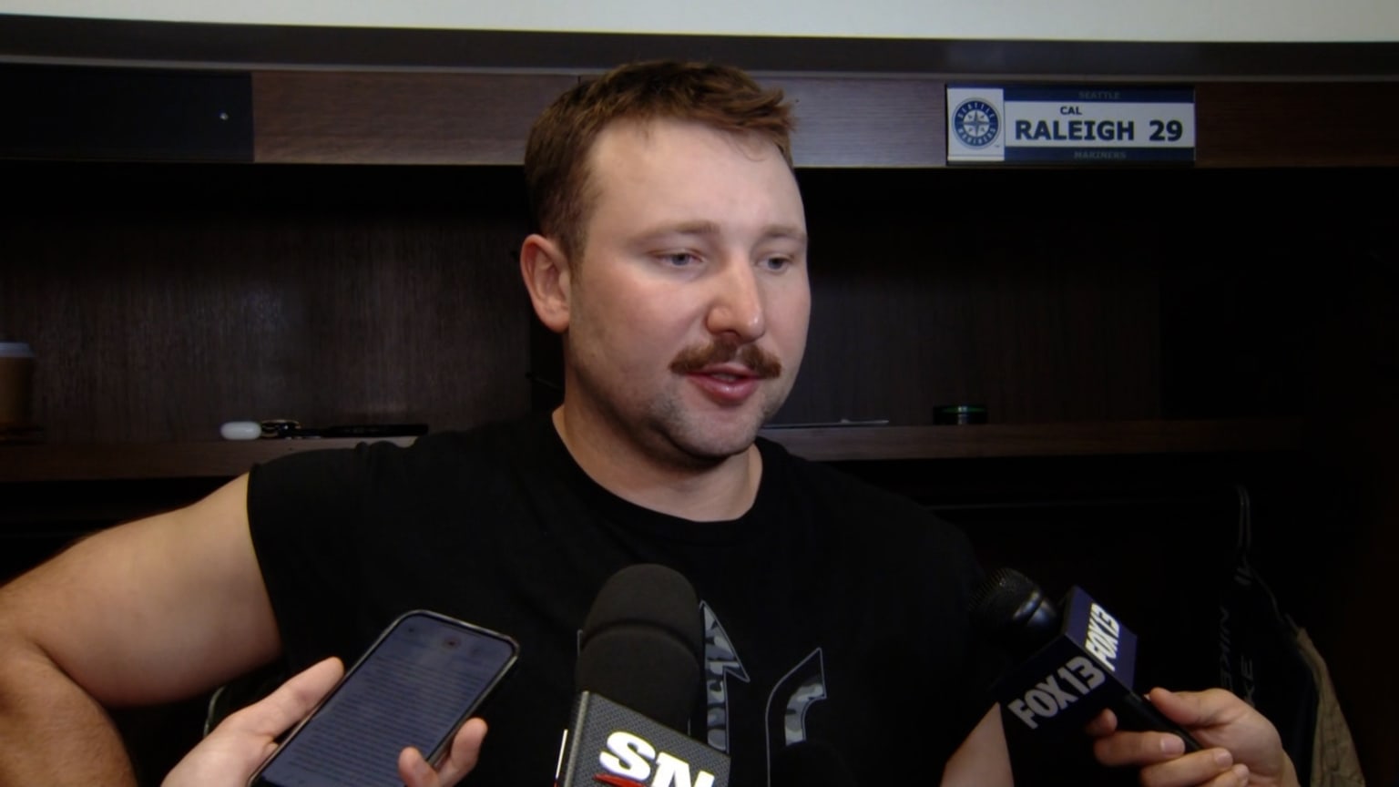 Cal Raleigh on grinding out at-bats all season | 10/13/2025 | Seattle ...
