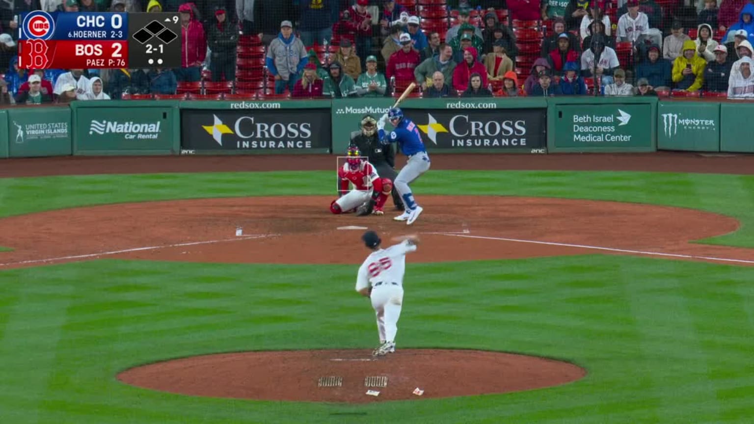 Nico Hoerner grounds out, third baseman Andruw Monasterio to first ...
