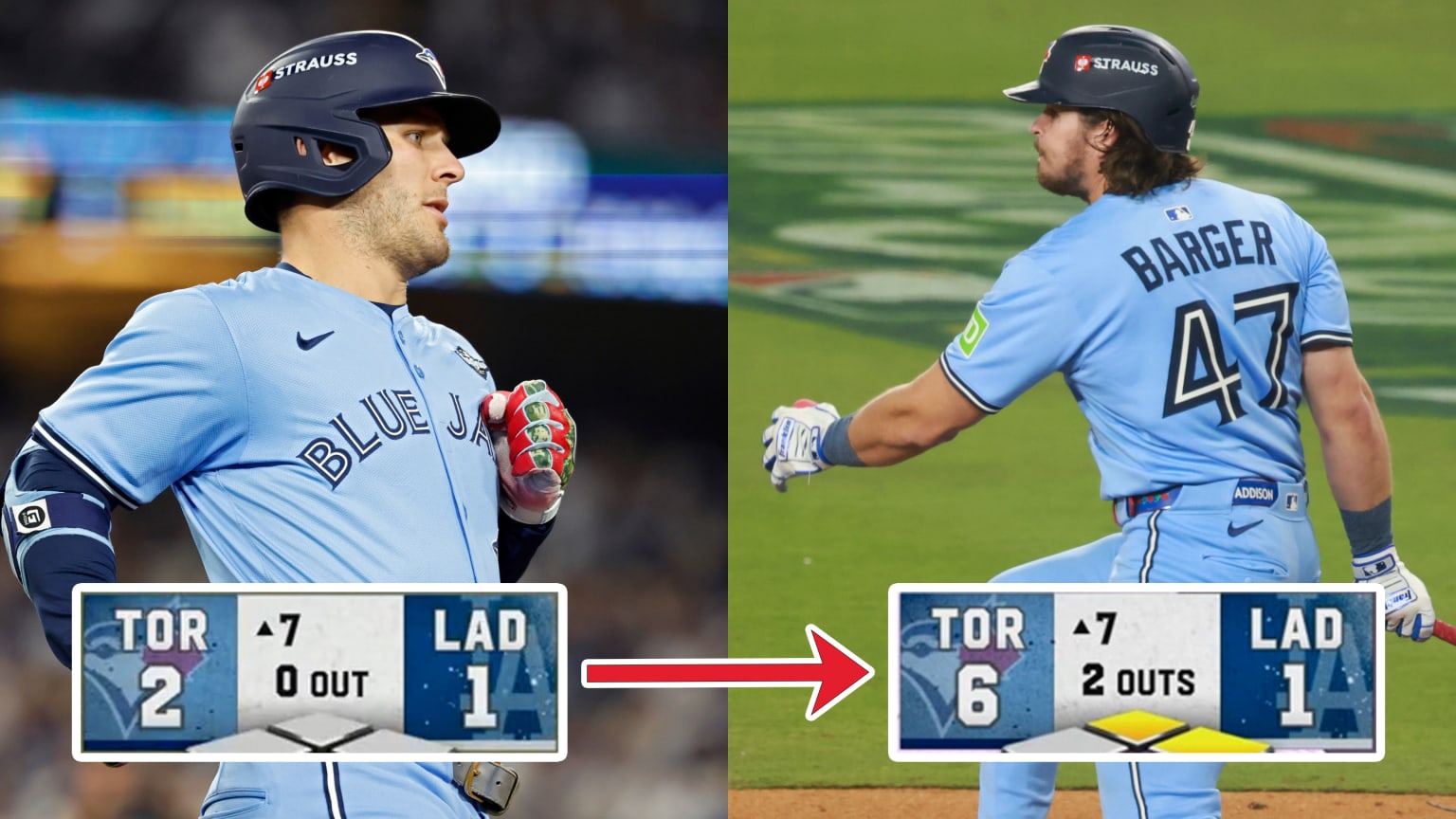 Blue Jays pour on four runs in the 7th inning | 10/28/2025 | MLB.com