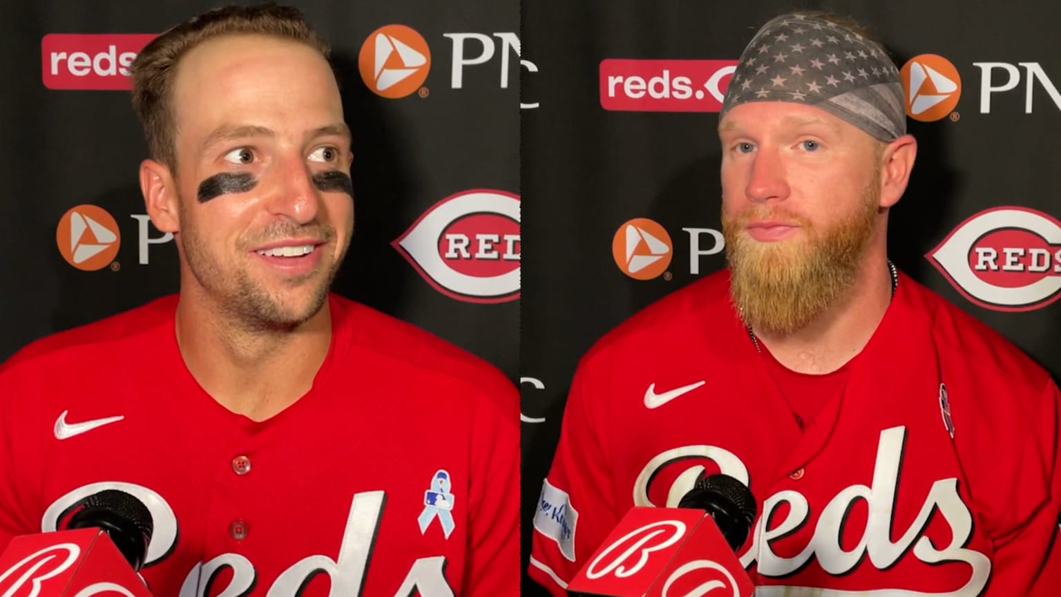 Spencer Steer and Jake Fraley on 9-7 win over Astros | 06/18/2023 ...