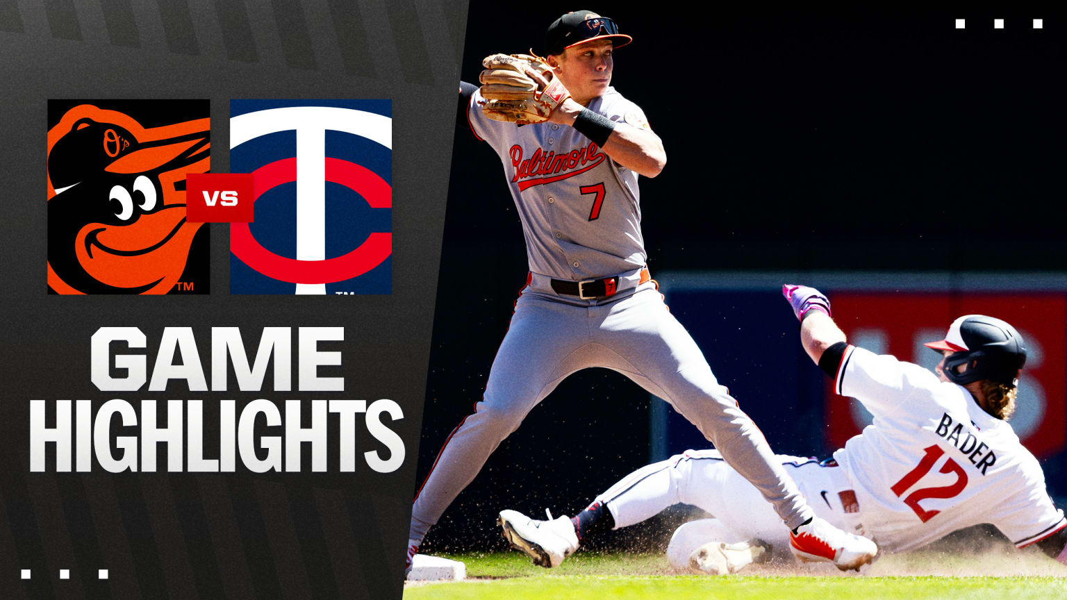 TWINS VS ORIOLES BOX SCORE visual data 7