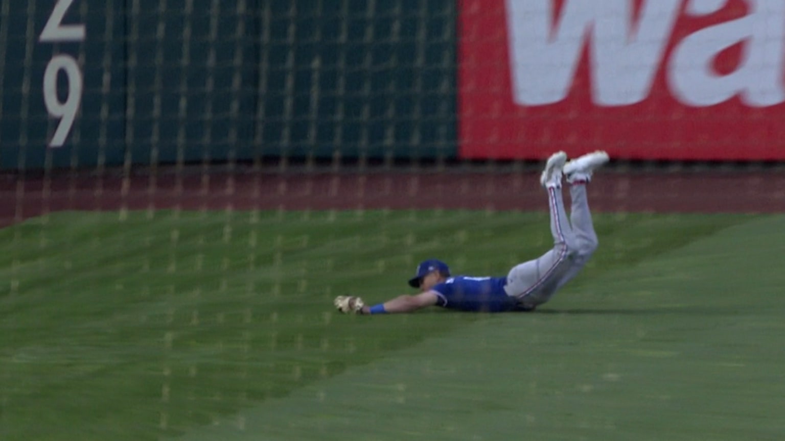 Sam Haggerty's nice diving catch | 03/26/2026 | Texas Rangers