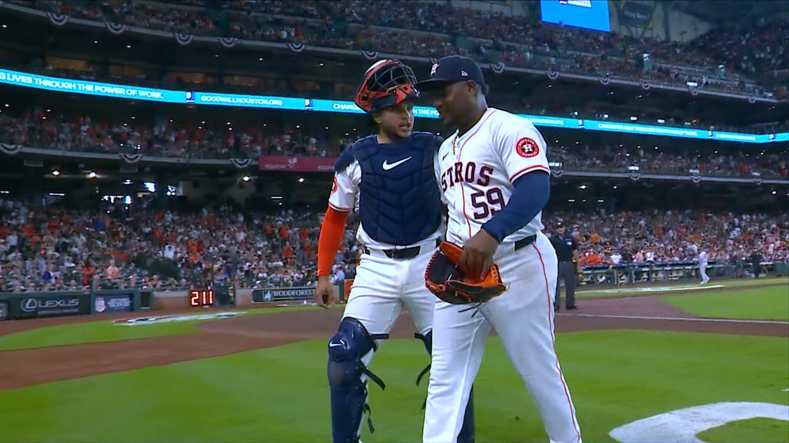 Framber Valdez leaves the bases loaded in the 2nd 03/28/2024