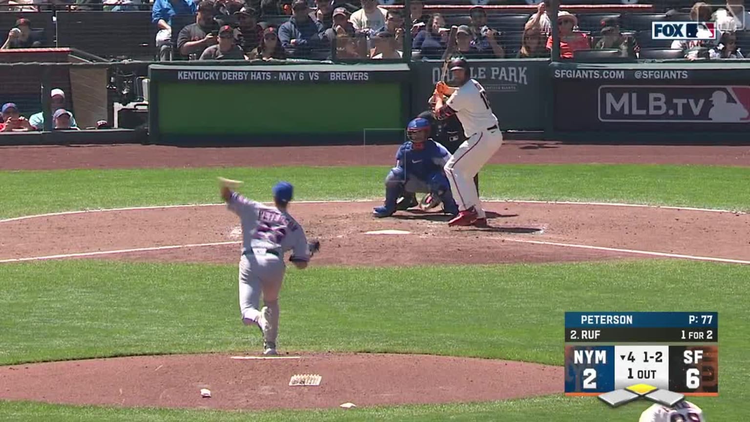 David Peterson whiffs Darin Ruf swinging in the 4th | 04/22/2023 | New ...