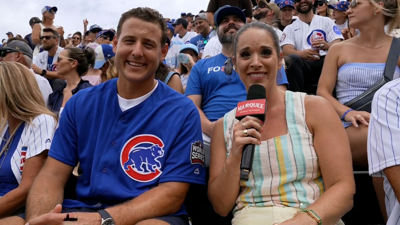 Anthony Rizzo talks about coming up with HR ball | 07/18/2026 | MLB.com