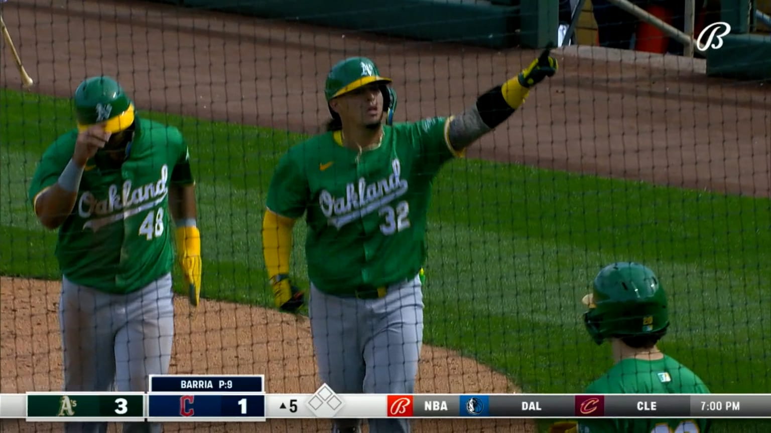 Yohel Pozo pega tabla de 2 rayas | 27/02/2024 | Los Athletics de Oakland
