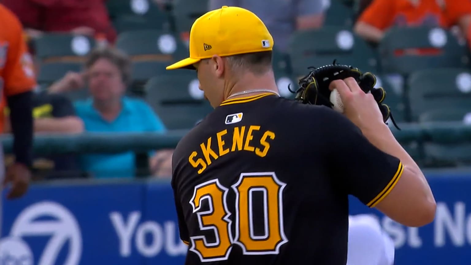 Paul Skenes strikes out two against the Orioles 03/14/2025