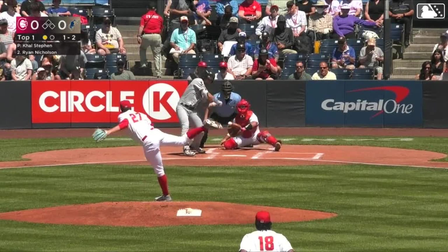 Khal Stephen records his first strikeout of the game | 06/30/2025 ...