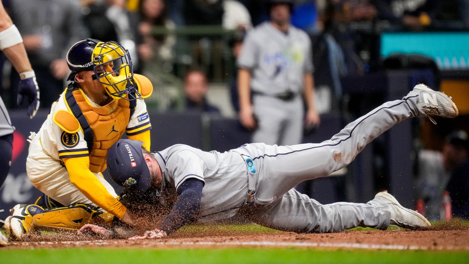 Jackson Chourio nabs Liam Hicks at the plate | 10/24/2026 | San ...