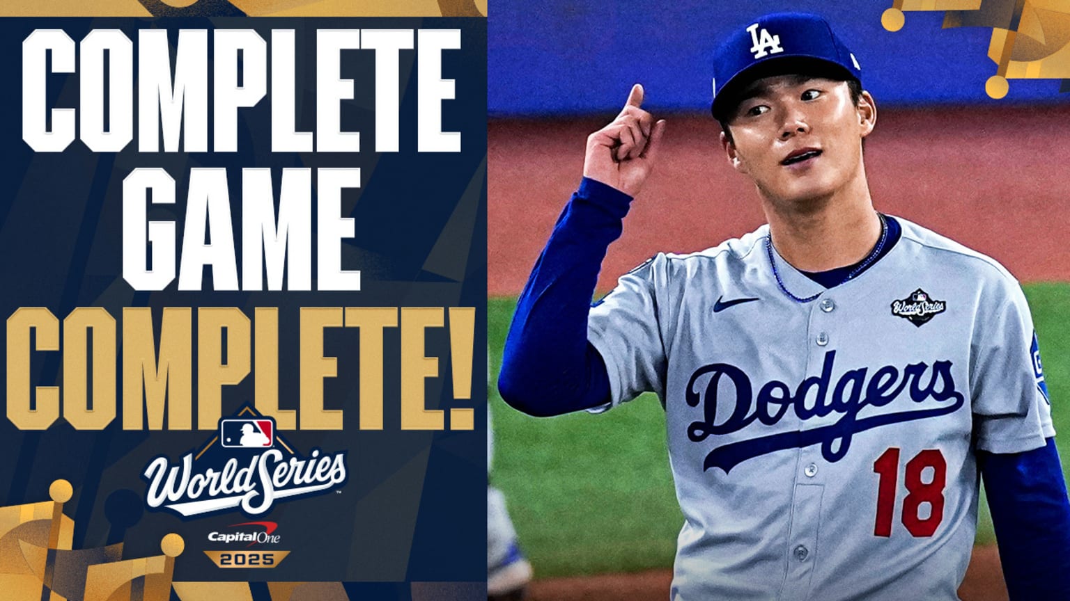 Yoshinobu Yamamoto locks down complete game in Game 2 | 10/25/2025