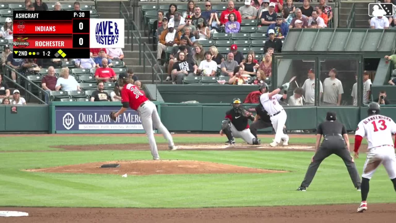 Braxton Ashcraft's second strikeout 26/06/2024 Los Pirates de