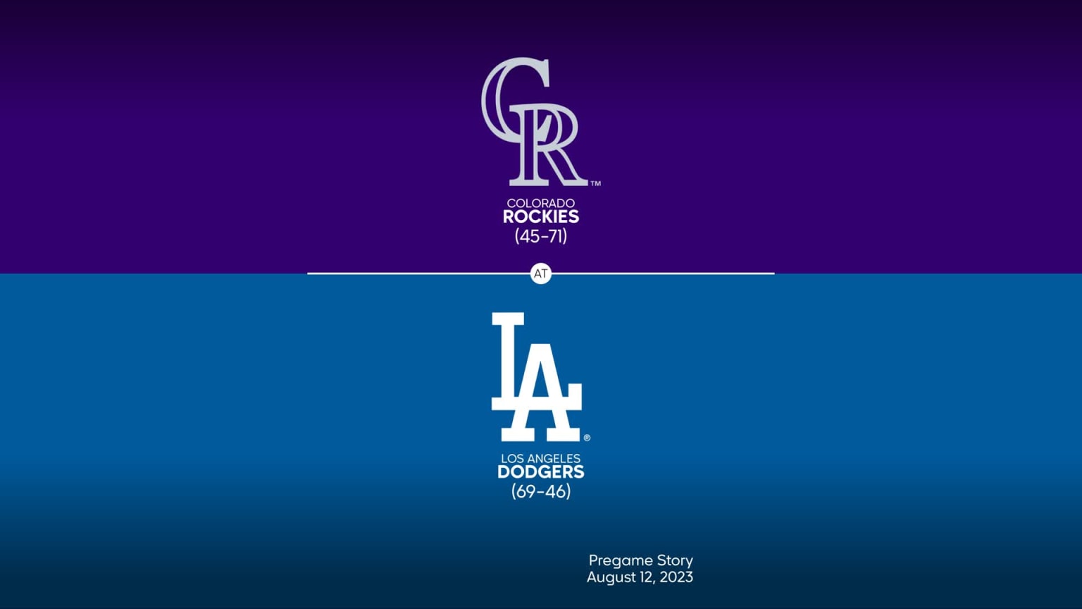 Rockies @ Dodgers – August 12, 2023: Fernandomania Weekend