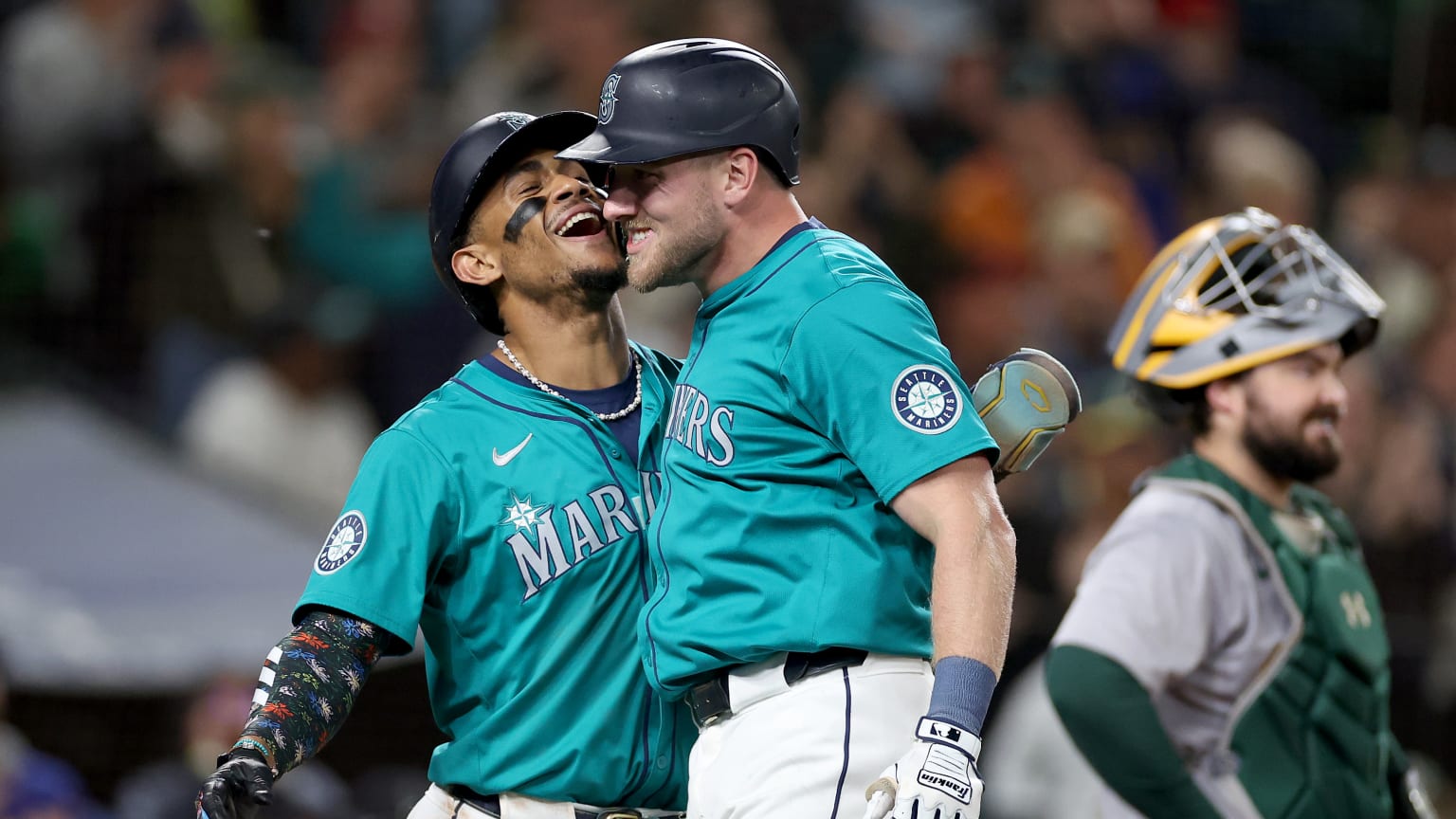 Luke Raley's gametying tworun homer (22) 09/28/2024 Seattle Mariners