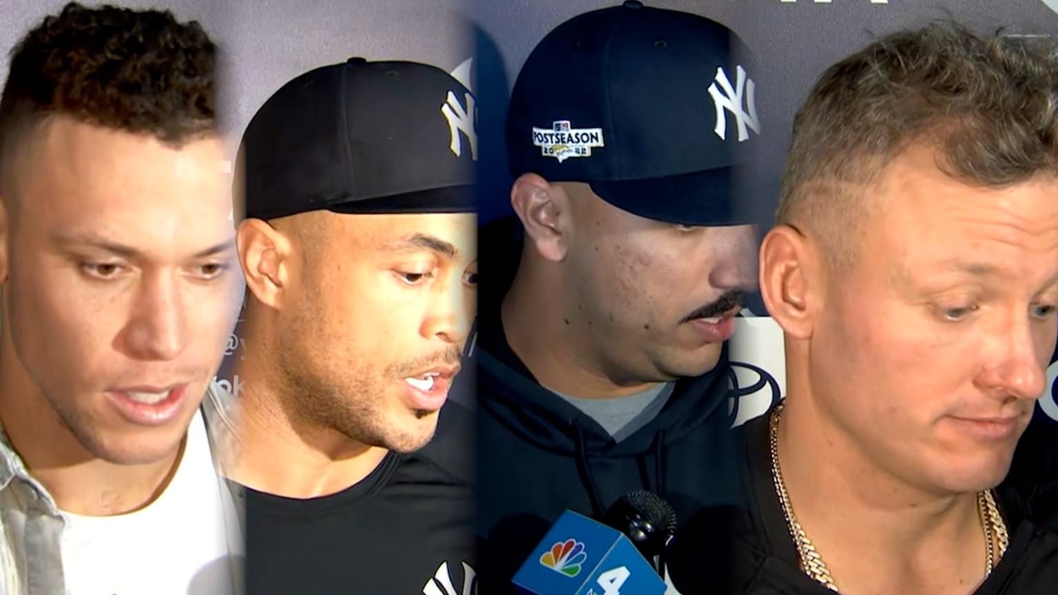 Yankees players react to loss 10/14/2022 New York Yankees