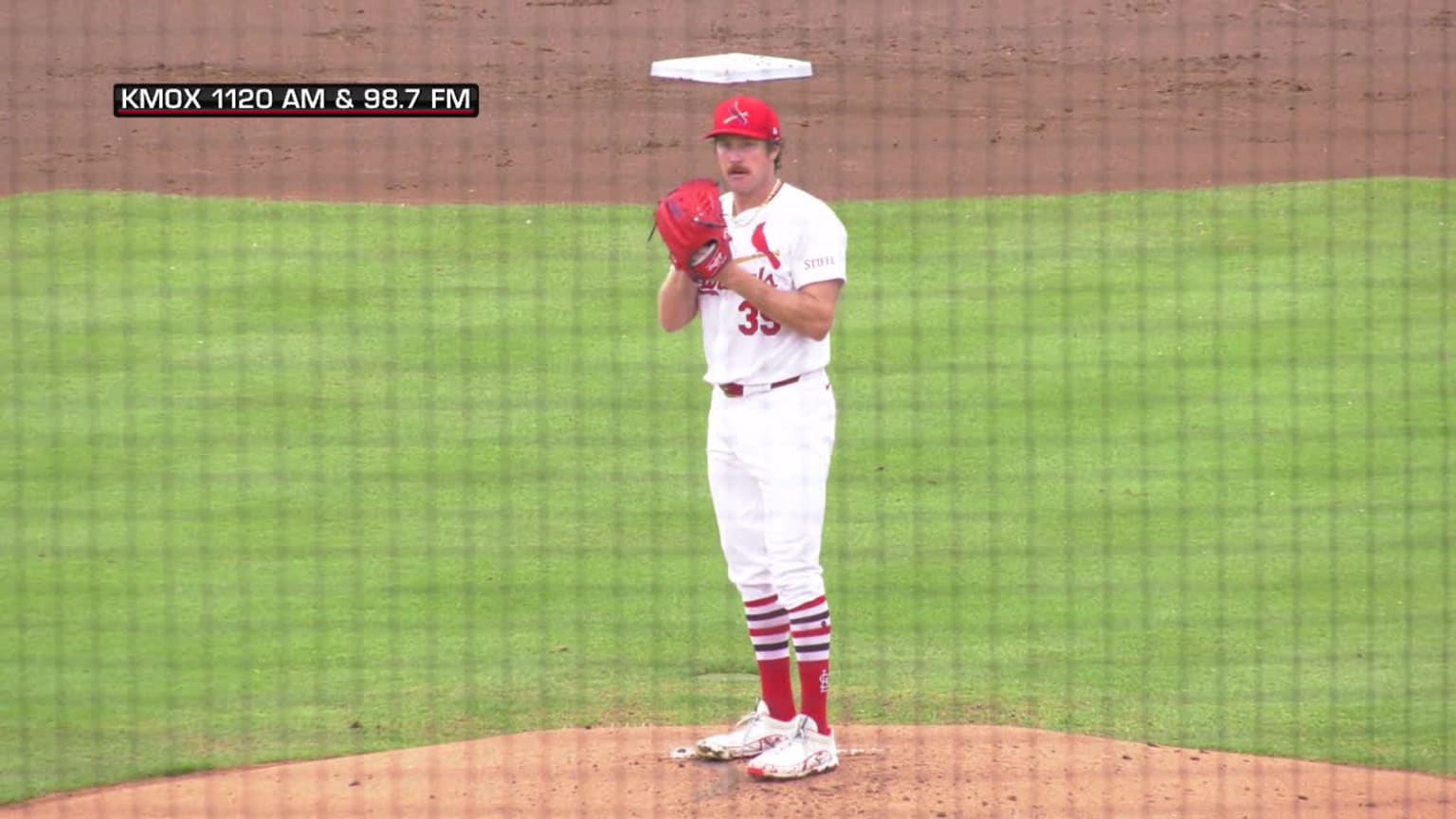 Miles Mikolas strikes out three batters 03/23/2024 Miami Marlins