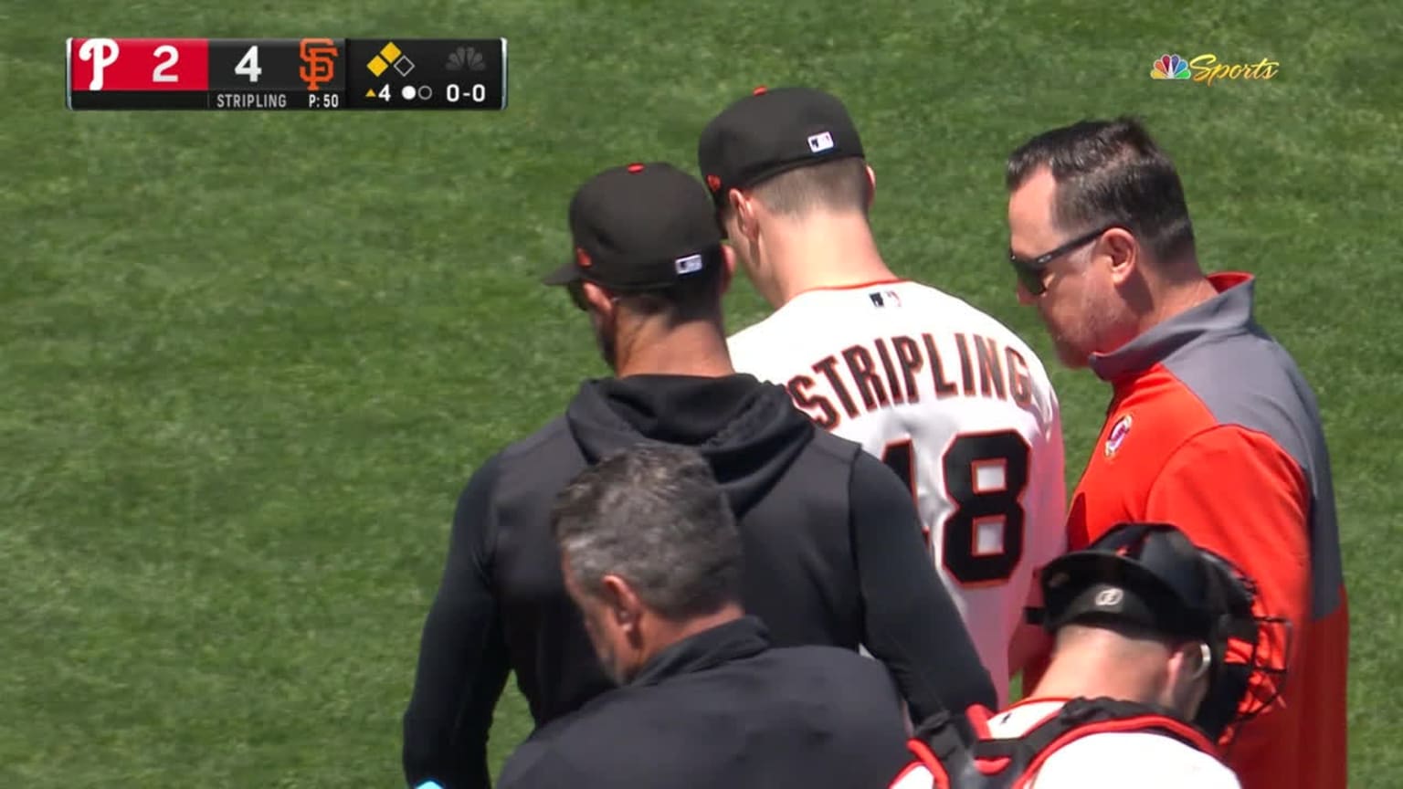 Ross Stripling exits with injury in the 4th inning | 05/17/2023 | San ...