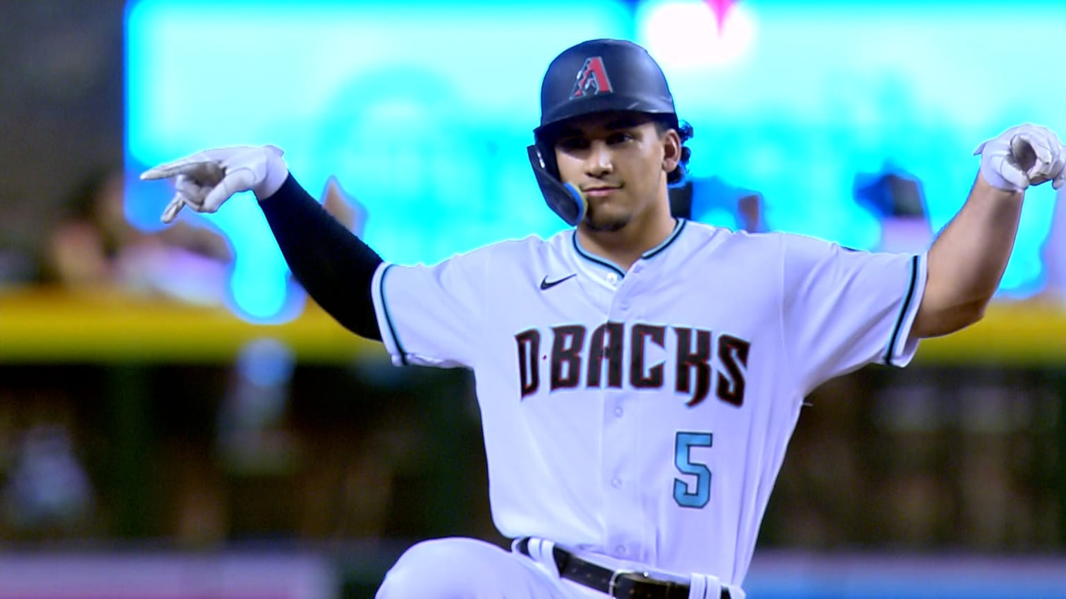 Alek Thomas #39 RBI double to left 08/30/2022 Arizona Diamondbacks