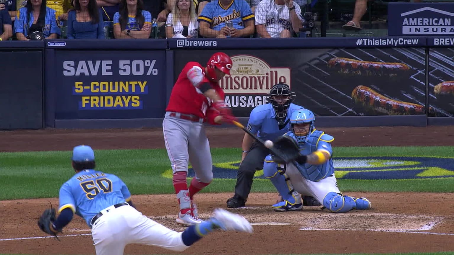Joey Votto rips an RBI double in the 9th inning | 07/07/2023 ...