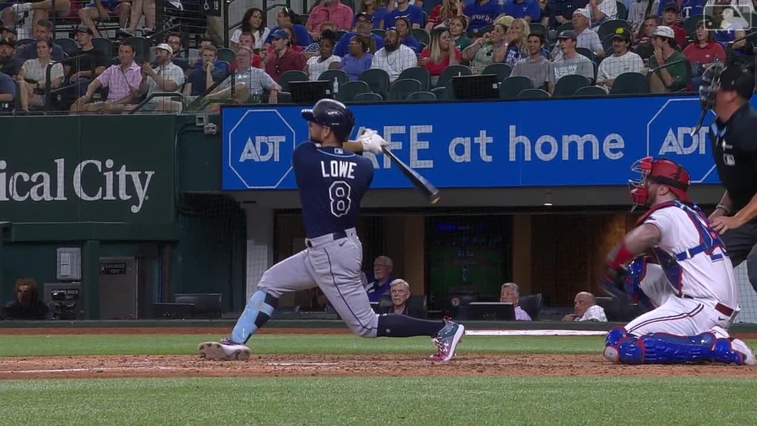 Brandon Lowe hammers a solo homer in the 8th inning | 07/18/2023 ...