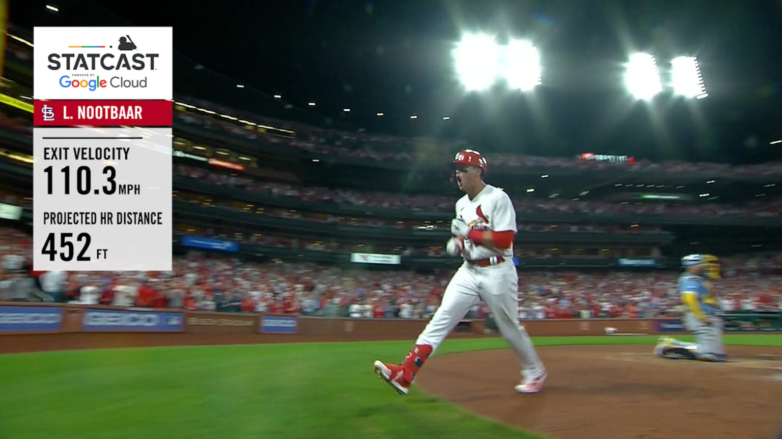 Lars Nootbaar crushes a 452-foot home run to center | 09/14/2022 | St ...