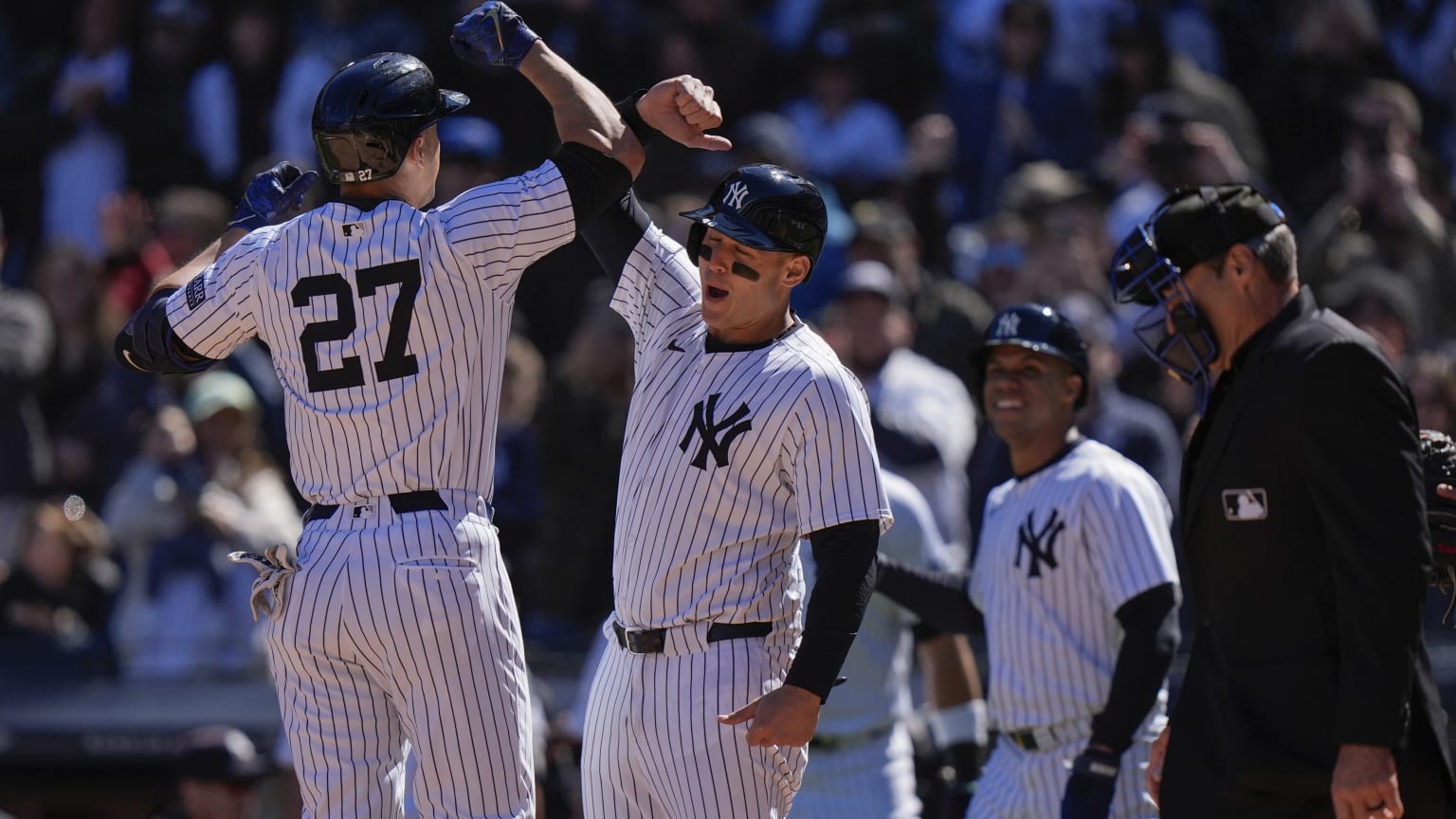 Radio call of Giancarlo Stanton's grand slam 04/07/2024 New York