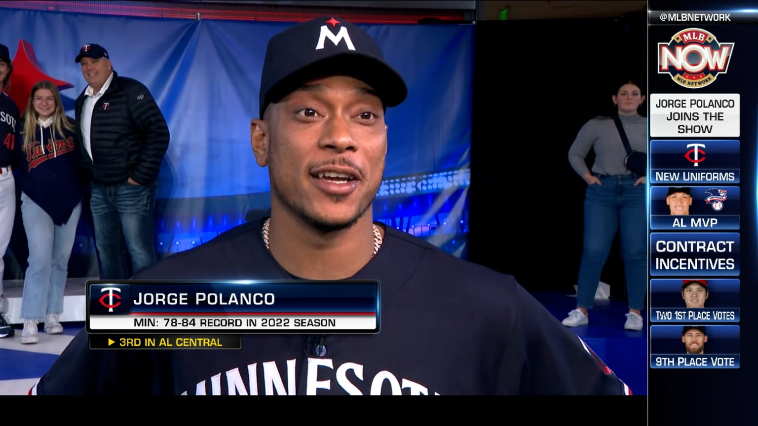 Polanco on new uniforms 11/18/2022 Seattle Mariners