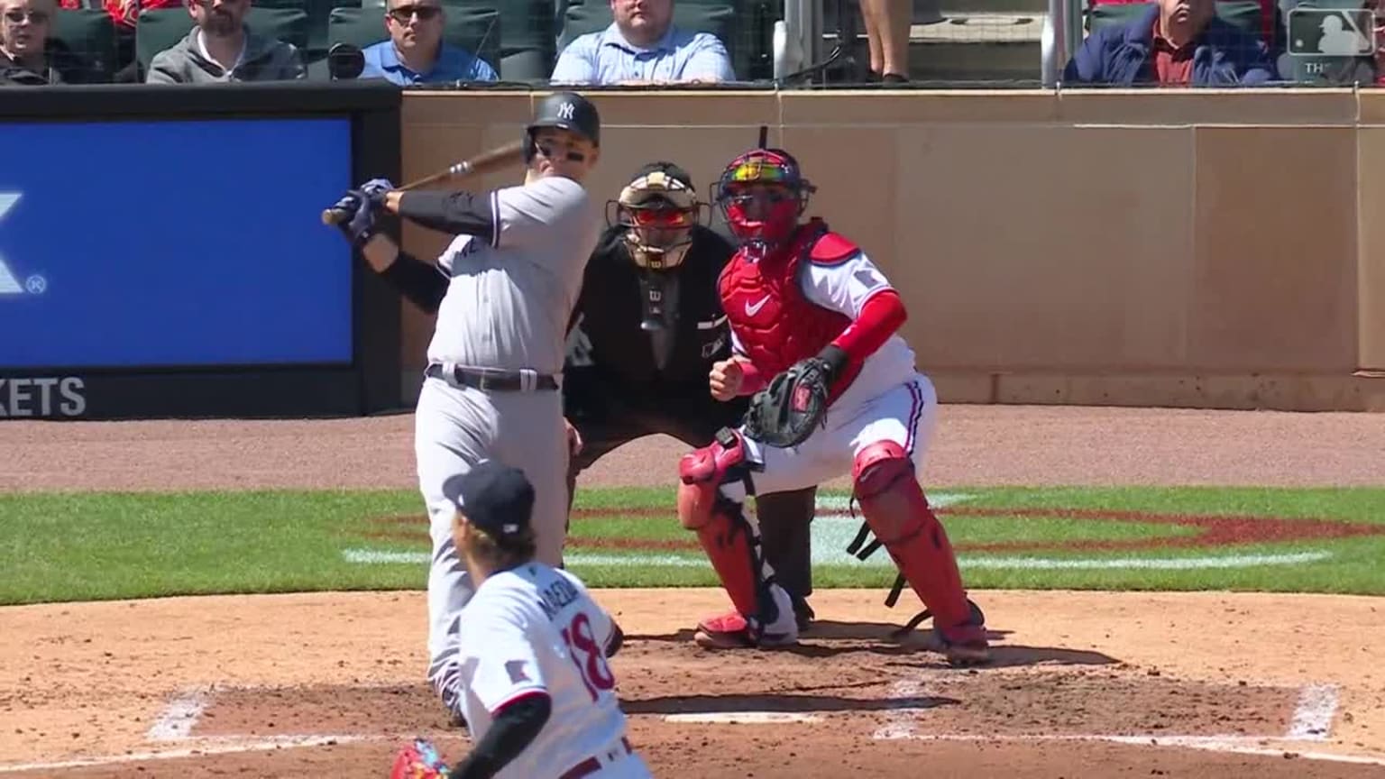 Anthony Rizzo lines a two-run double to the gap | 04/26/2023 | New York ...