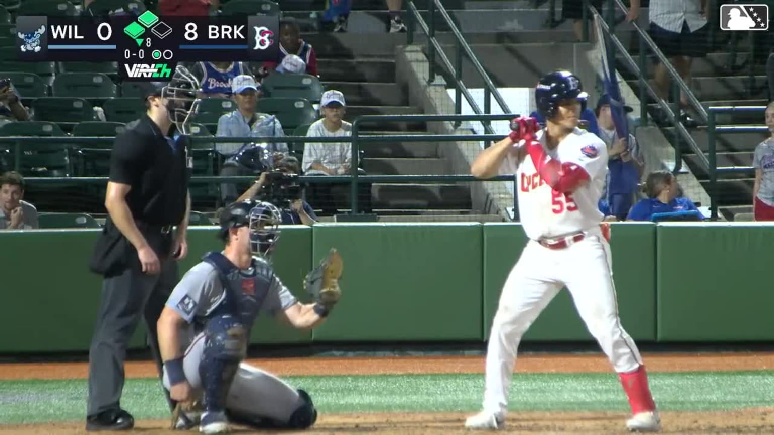 Mitch Voit homers (11) on a fly ball to left center field. Colin Houck ...