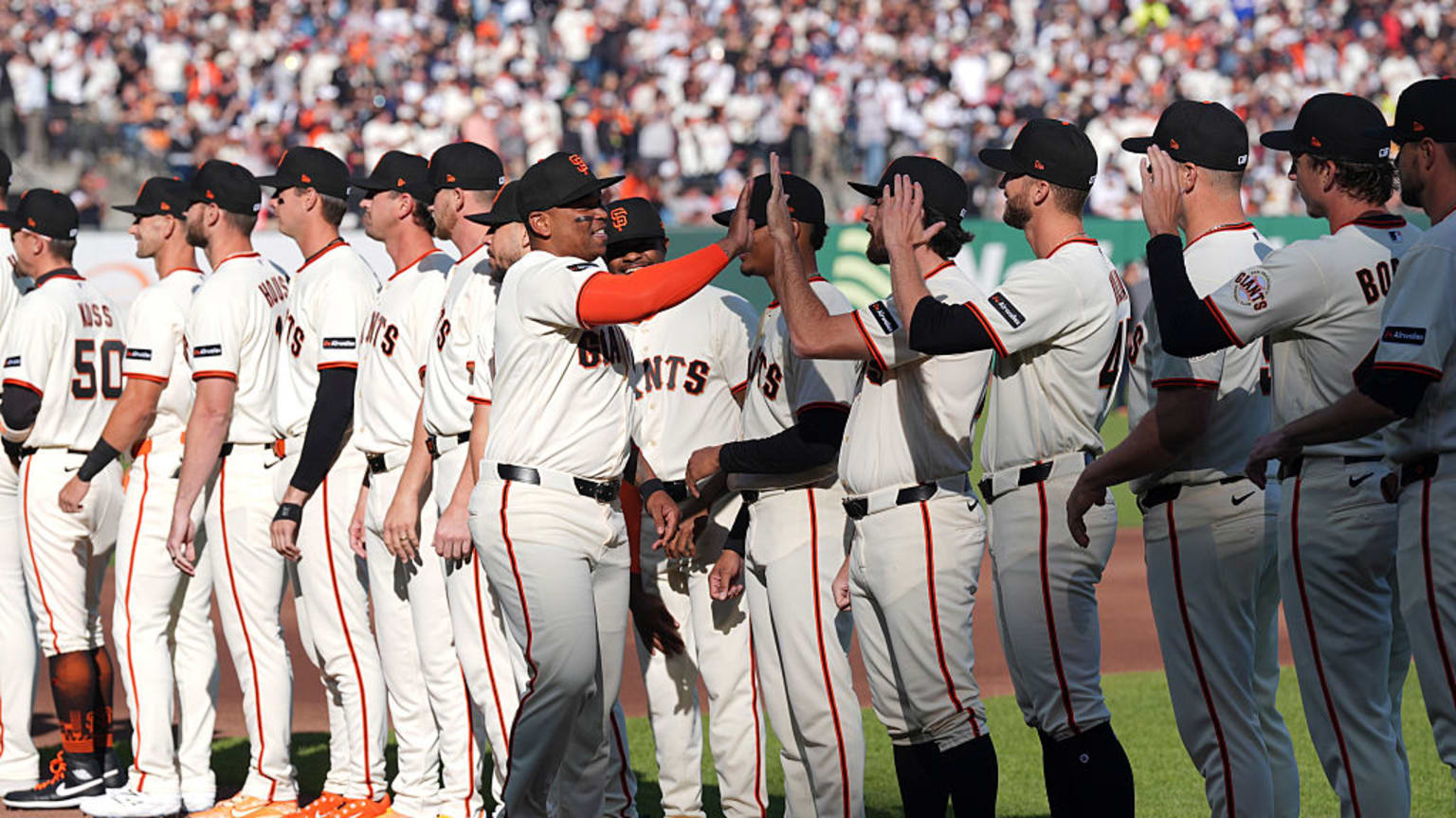 Giants introduced on Opening Night | 03/25/2026 | San Francisco Giants