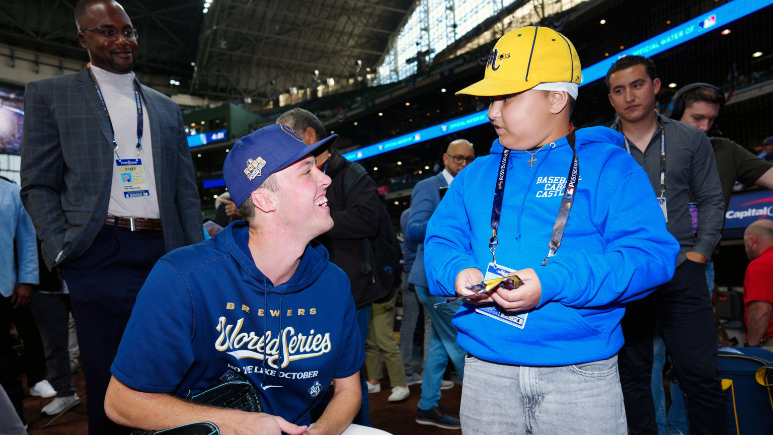 Misiorowski opens Pokémon cards with a Brewers fan | 10/24/2026 | MLB.com