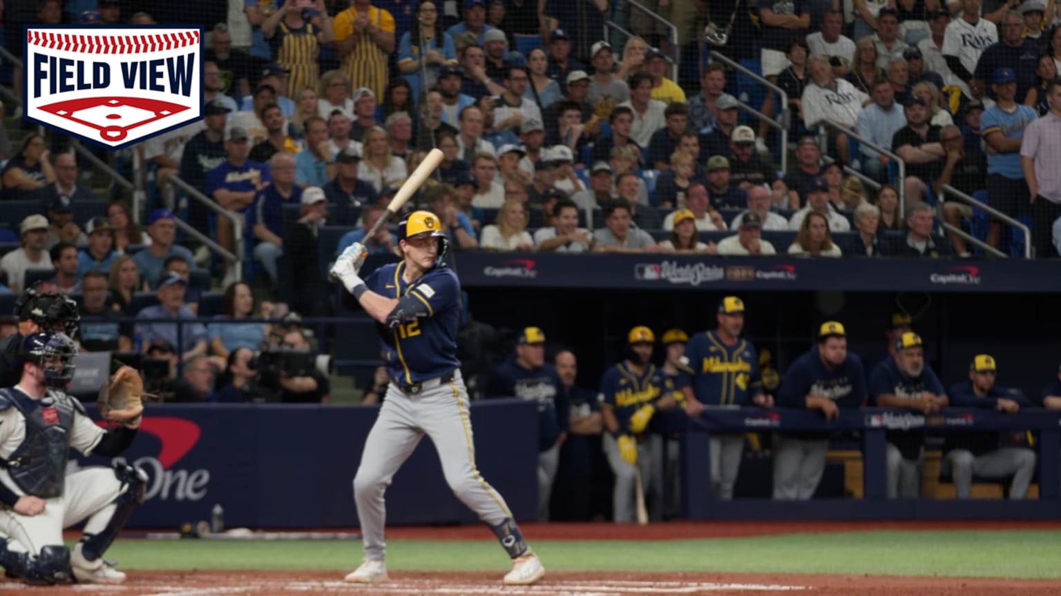 Field View: Cooper Pratt's RBI single | 10/28/2026 | Milwaukee Brewers