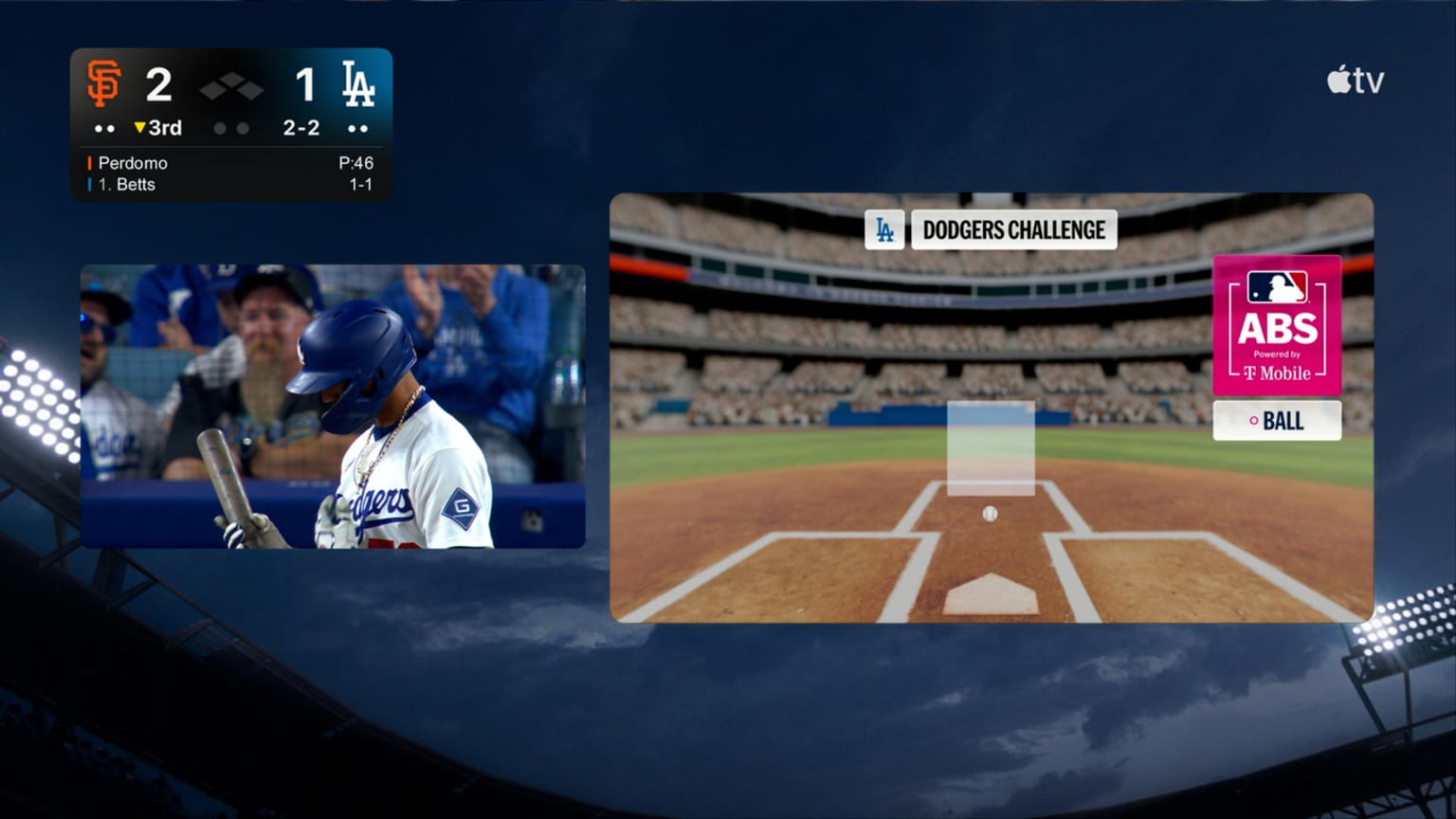 Strike 2 overturned after ABS challenge | 09/18/2026 | Los Angeles Dodgers