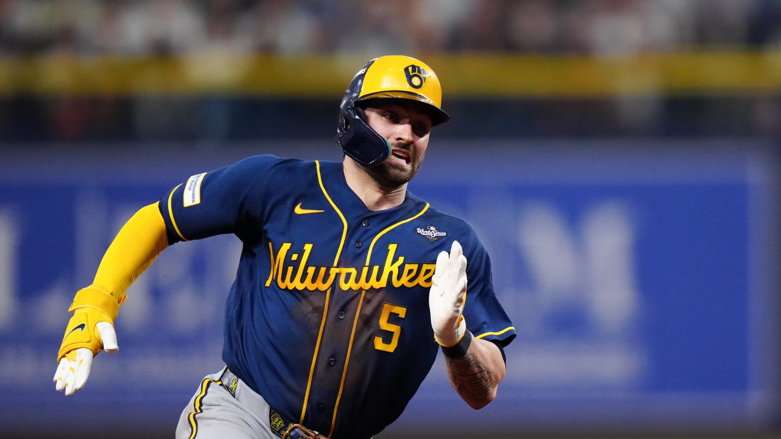 Garrett Mitchell produce con sencillo | 26/10/2026 | Los Brewers de ...