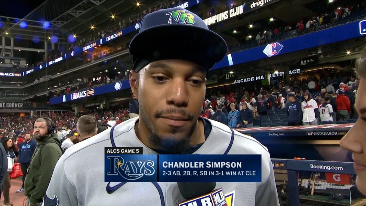 Chandler Simpson on emotions in 1st-inning at-bat | 10/19/2026 | New ...