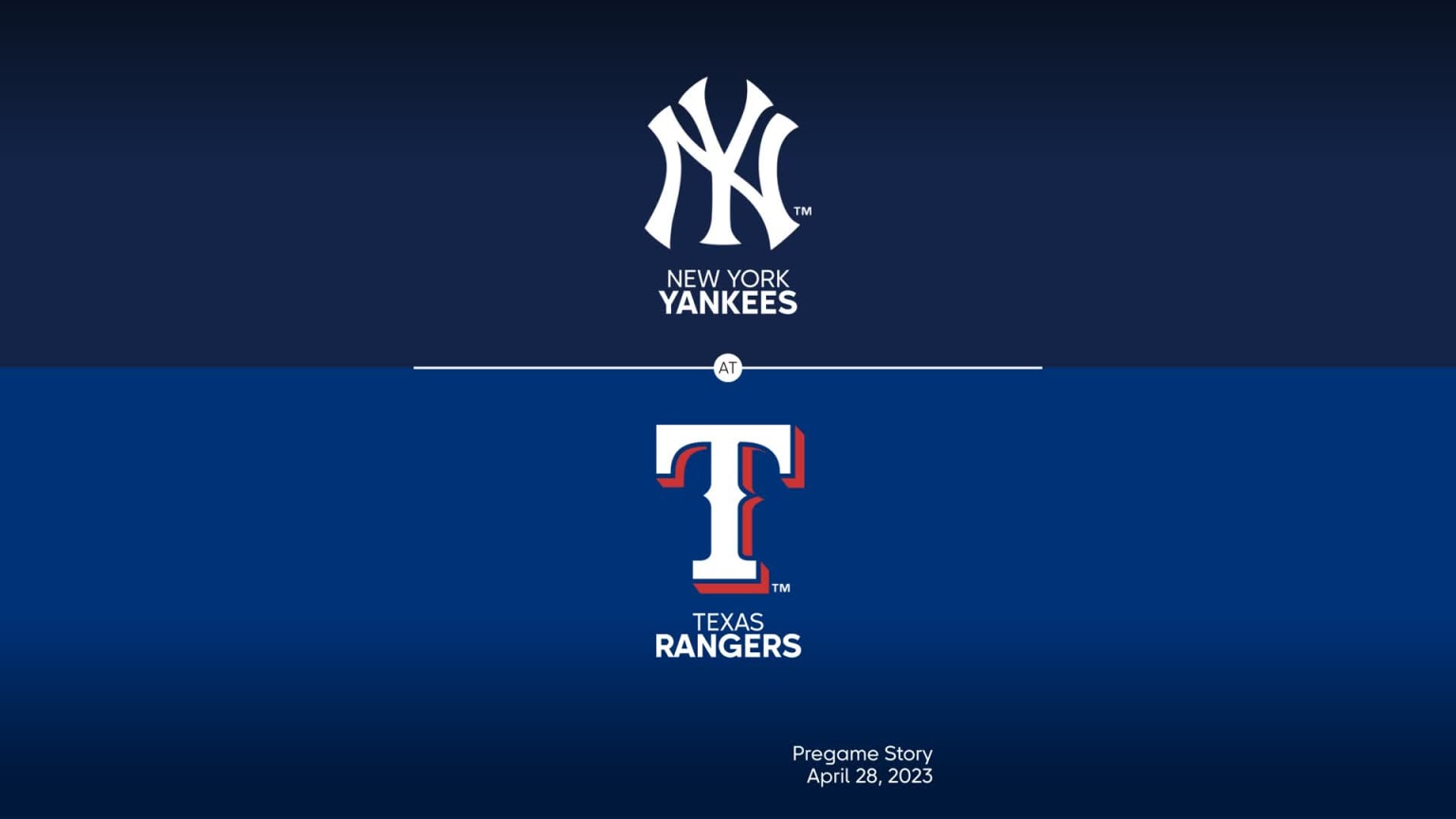 New York Yankees vs Texas Rangers - April 28, 2023