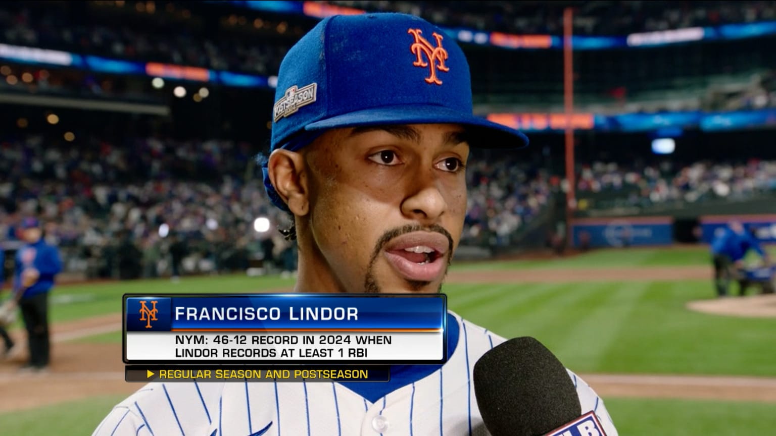 Francisco Lindor on Mets' lineup, forcing Game 6 10/19/2024 Seattle