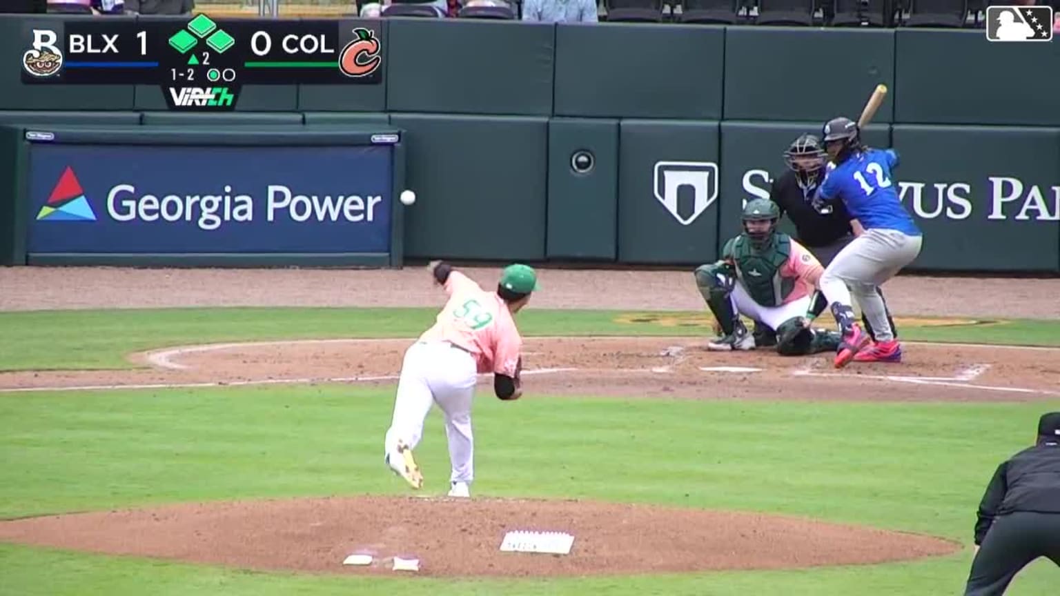 Jesús Made singles on a ground ball to left fielder Ethan Workinger ...