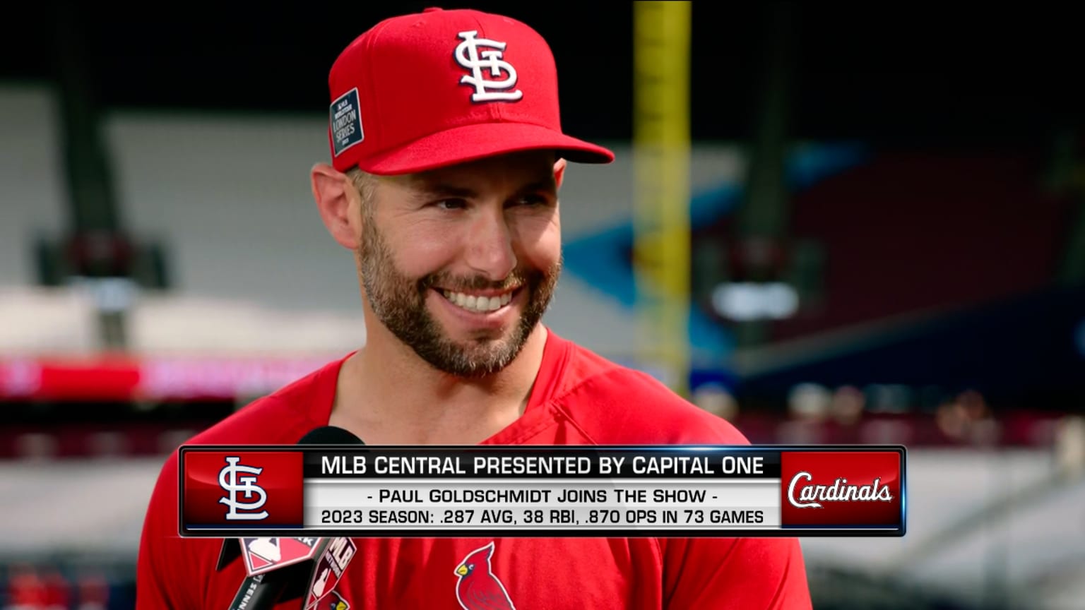 Paul Goldschmidt joins MLB Central from London 06/23/2023 St. Louis