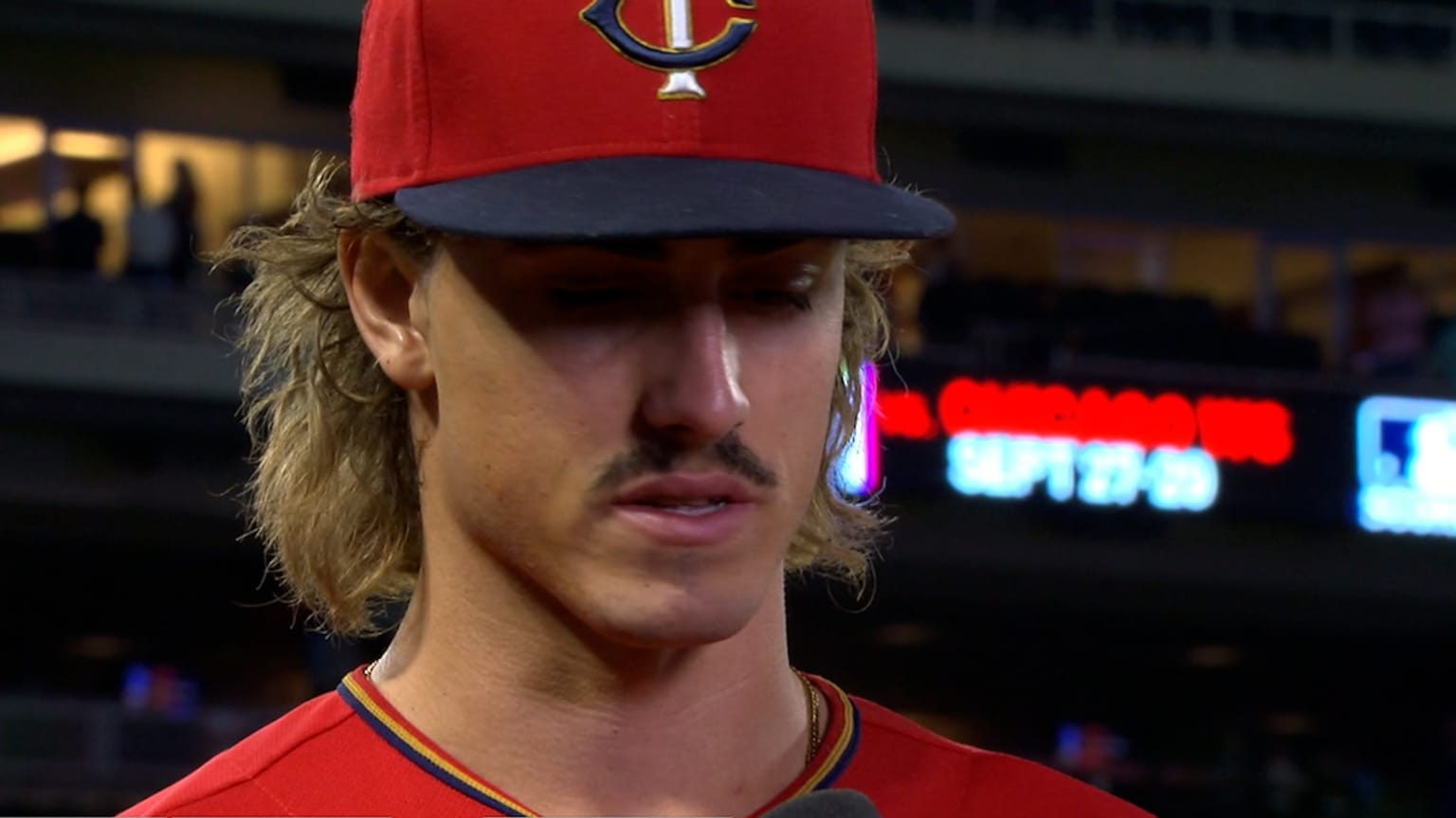 Joe Ryan reacts to hitless start 09/13/2022 Minnesota Twins