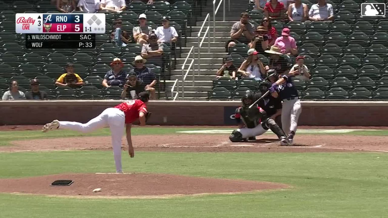 Ryan Waldschmidt launches his third homer of the year | 04/26/2026 