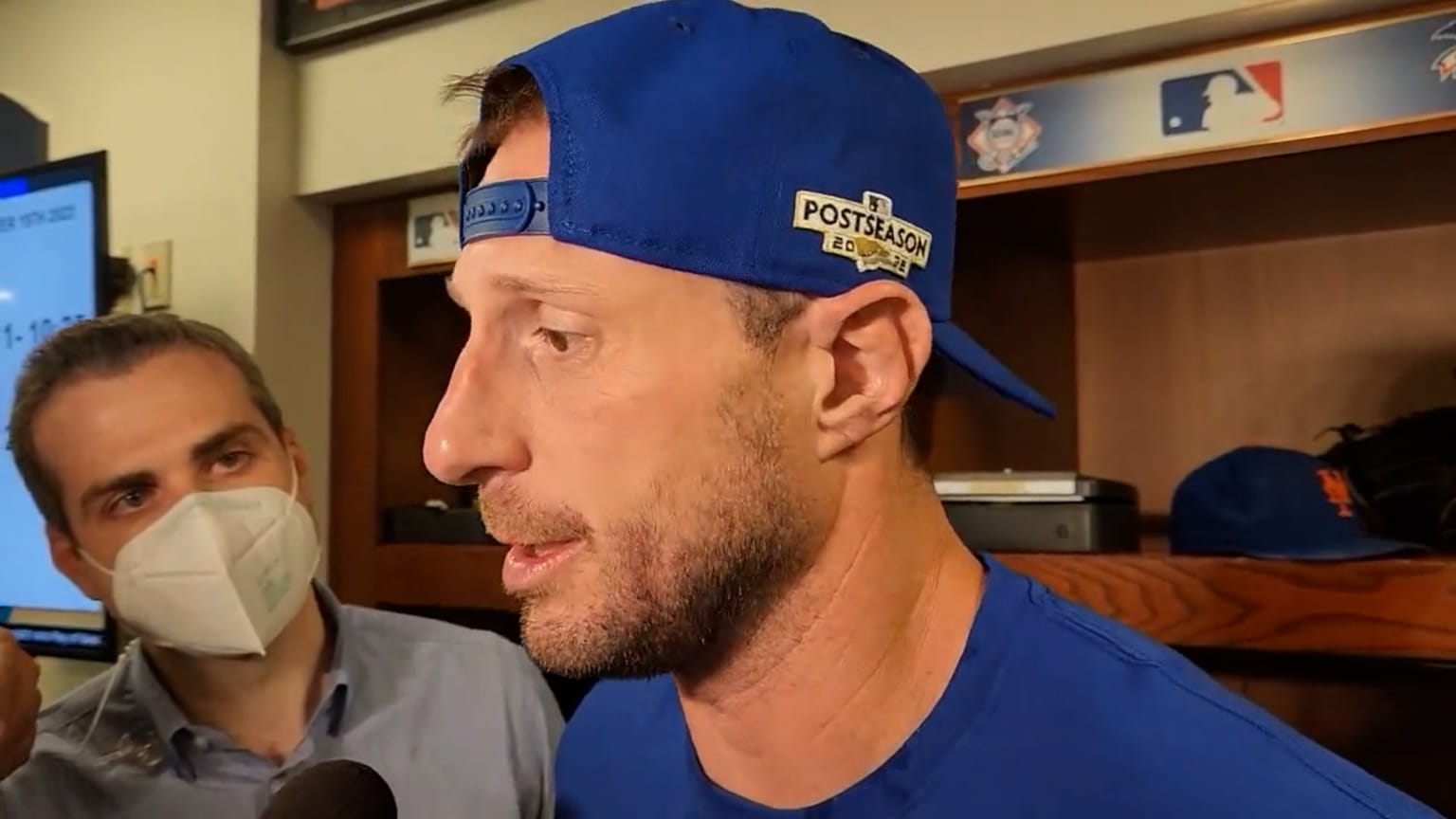 Max Scherzer on the Mets clinching a playoff berth 09/19/2022 New