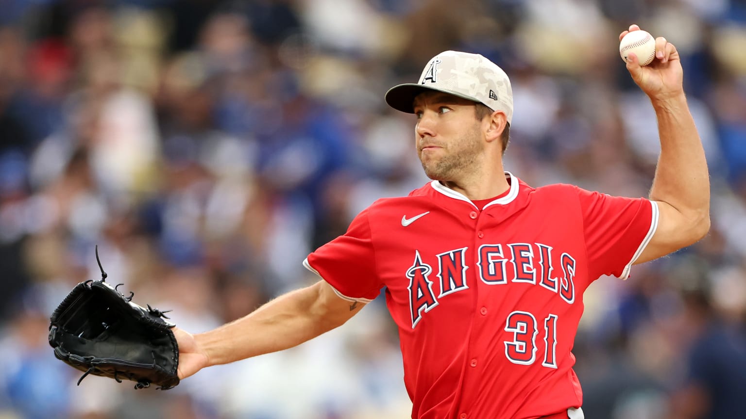 Tyler Anderson fans Shohei Ohtani 05/17/2025 Los Angeles Angels